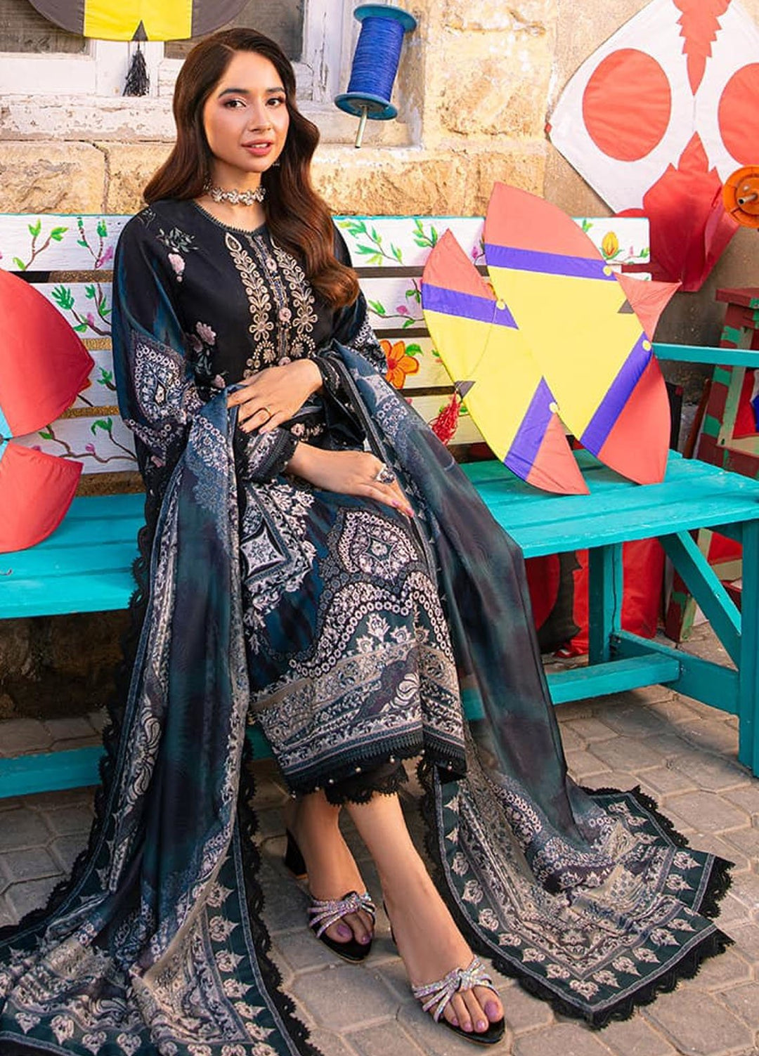 Aira by Asim Jofa Embroidered Jacquard Suits Unstitched 3 Piece AJ24AS AJAR-10 - Summer Collection