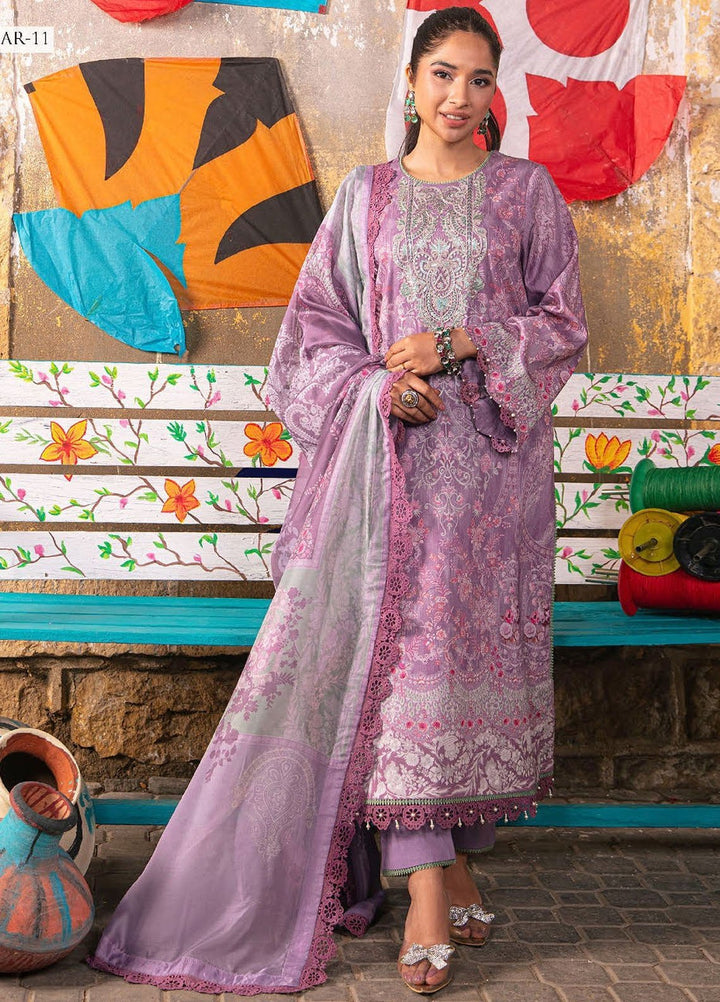 Aira by Asim Jofa Embroidered Jacquard Suits Unstitched 3 Piece AJ24AS AJAR-11 - Summer Collection