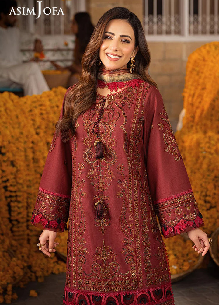 Aira by Asim Jofa Embroidered Jacquard Suits Unstitched 3 Piece AJ24AS AJAR-29 - Summer Collection