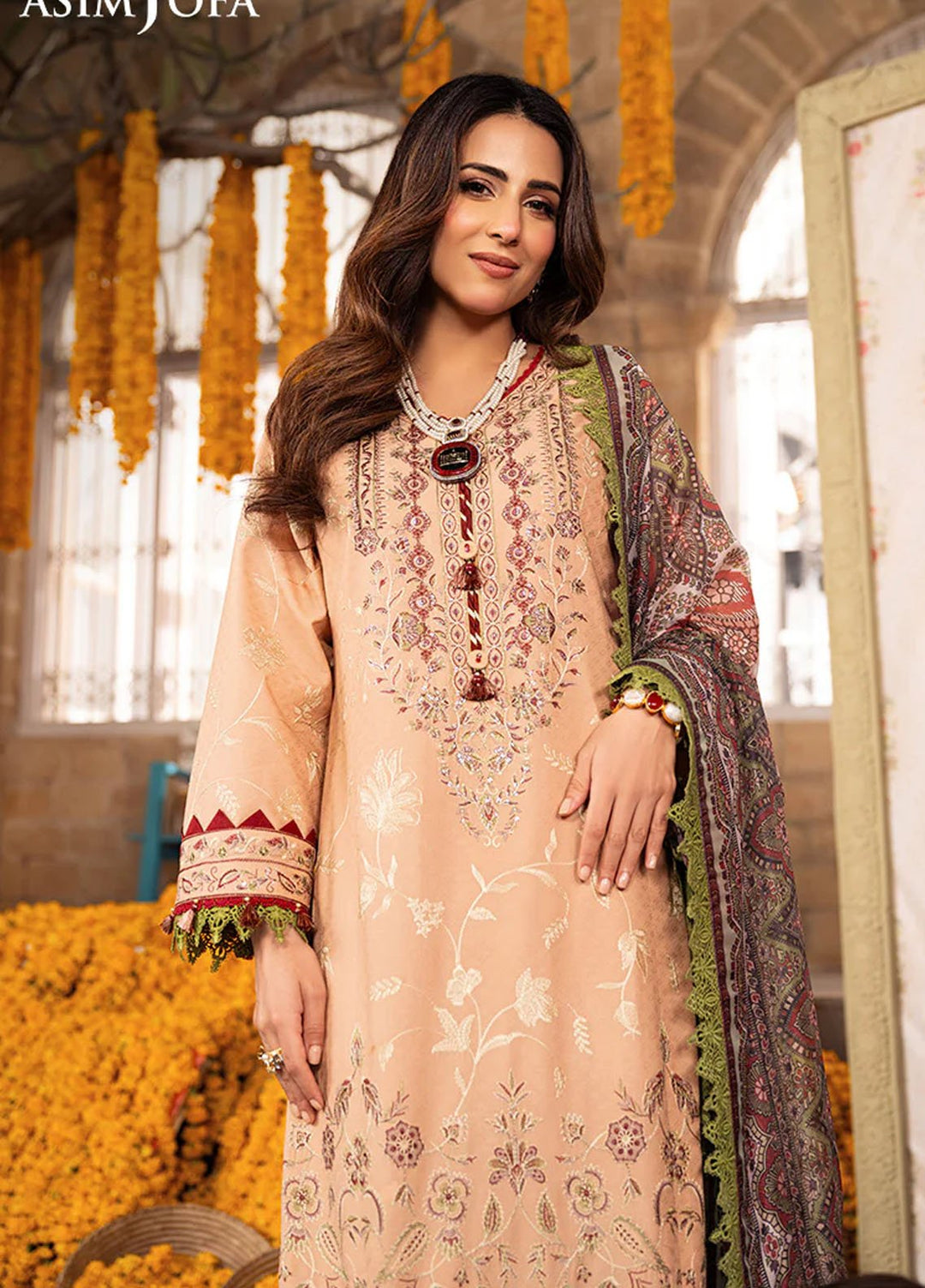 Aira by Asim Jofa Embroidered Jacquard Suits Unstitched 3 Piece AJ24AS AJAR-31 - Summer Collection