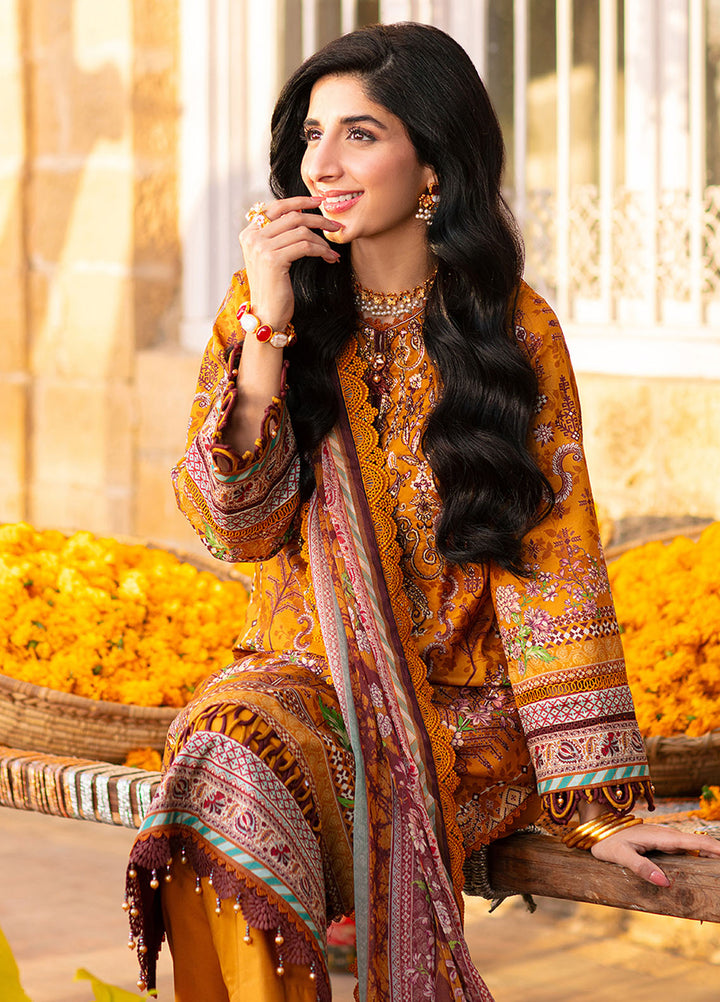 Aira by Asim Jofa Embroidered Lawn Suits Unstitched 3 Piece AJ24AS AJAR-15 - Summer Collection