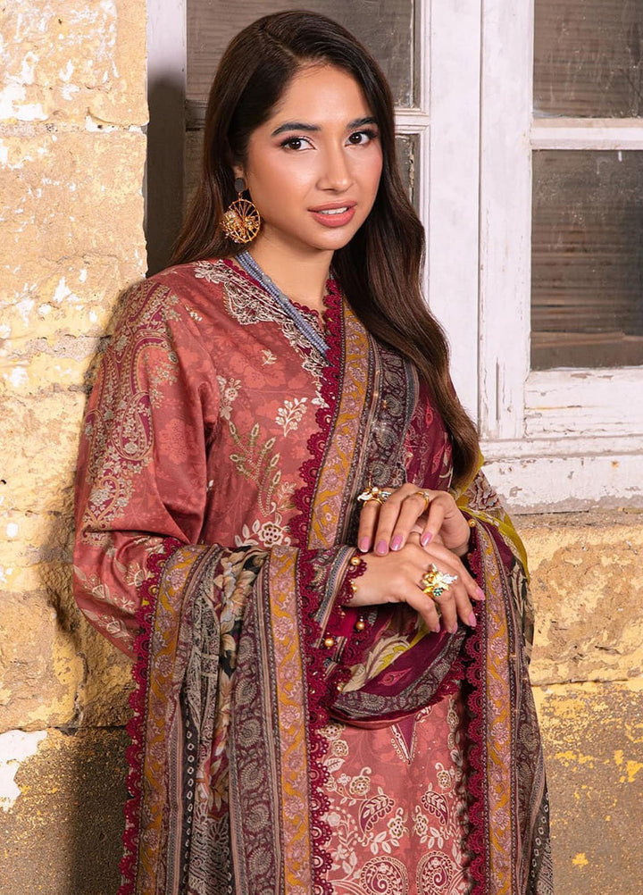 Aira by Asim Jofa Embroidered Lawn Suits Unstitched 3 Piece AJ24AS AJAR-17 - Summer Collection