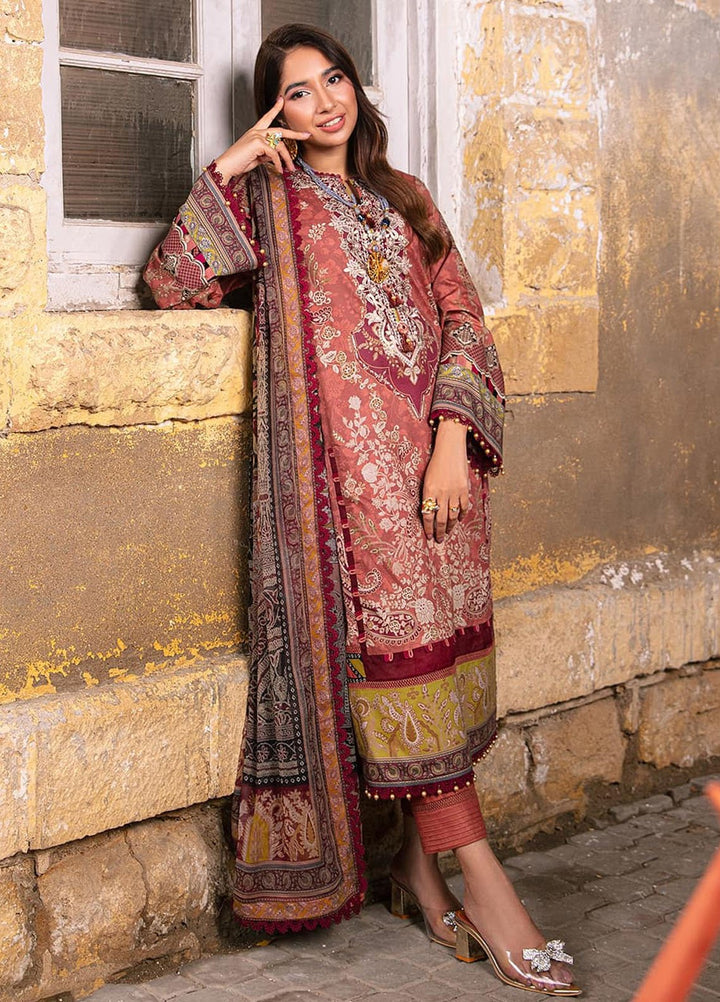 Aira by Asim Jofa Embroidered Lawn Suits Unstitched 3 Piece AJ24AS AJAR-17 - Summer Collection