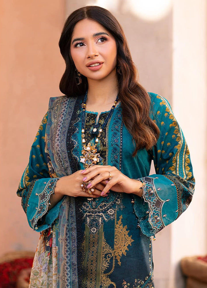 Aira by Asim Jofa Embroidered Lawn Suits Unstitched 3 Piece AJ24AS AJAR-22 - Summer Collection