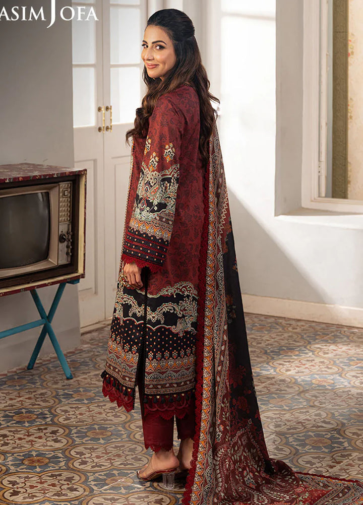 Aira by Asim Jofa Embroidered Lawn Suits Unstitched 3 Piece AJ24AS AJAR-26 - Summer Collection