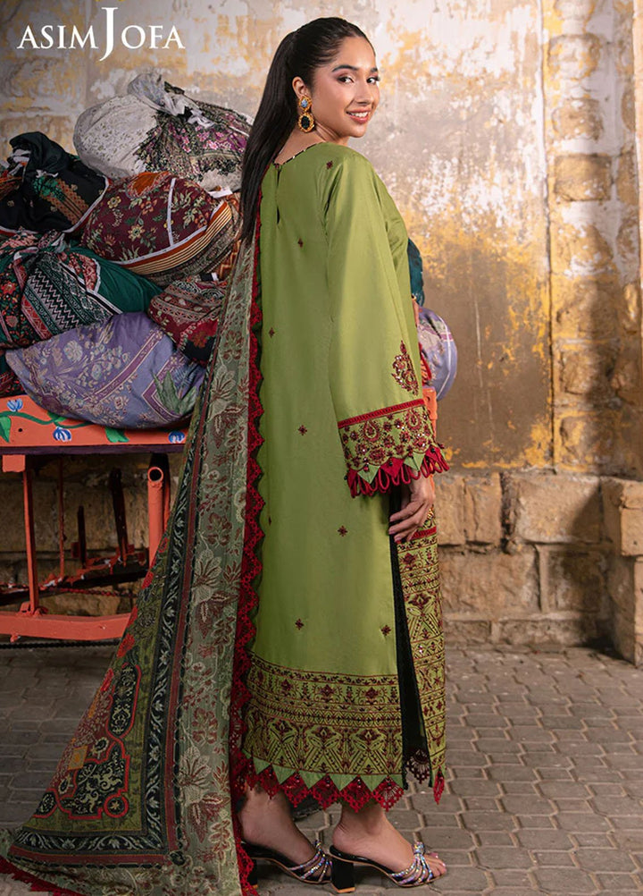 Aira by Asim Jofa Embroidered Lawn Suits Unstitched 3 Piece AJ24AS AJAR-33 - Summer Collection