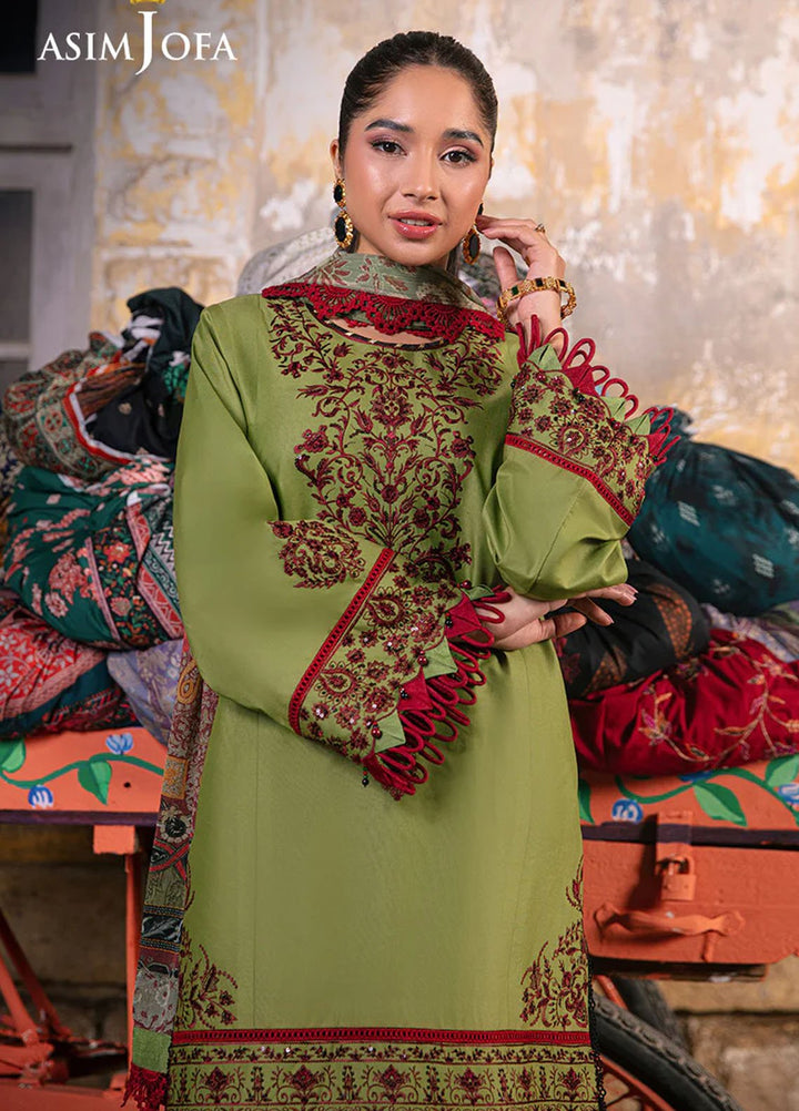 Aira by Asim Jofa Embroidered Lawn Suits Unstitched 3 Piece AJ24AS AJAR-33 - Summer Collection