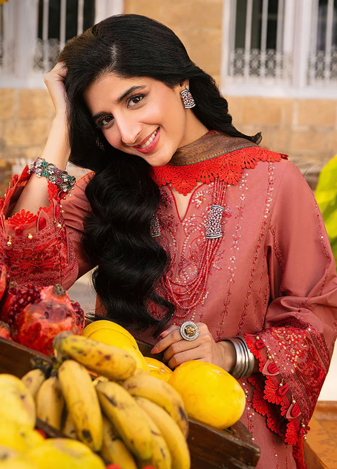 Aira by Asim Jofa Embroidered Lawn Suits Unstitched 3 Piece AJ24AS AJAR-35 - Summer Collection