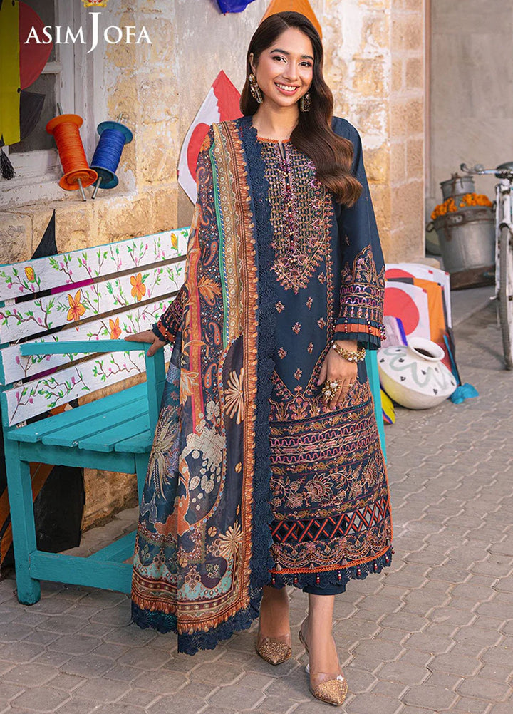 Aira by Asim Jofa Embroidered Lawn Suits Unstitched 3 Piece AJ24AS AJAR-36 - Summer Collection