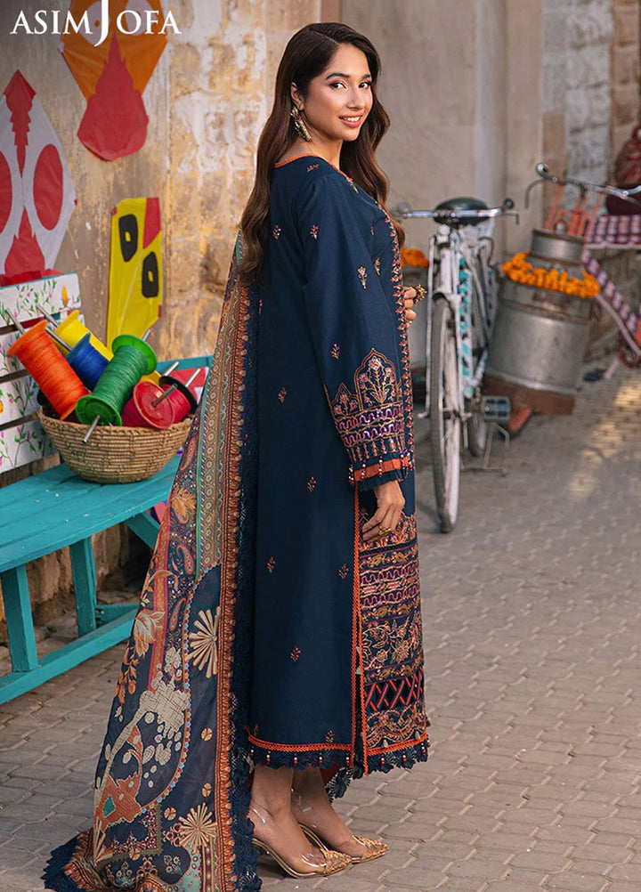 Aira by Asim Jofa Embroidered Lawn Suits Unstitched 3 Piece AJ24AS AJAR-36 - Summer Collection