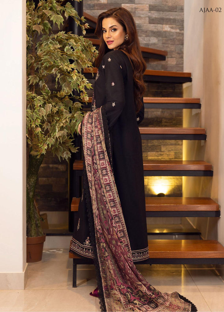 Aira by Asim Jofa Embroidered Lawn Suits Unstitched 3 Piece AJ22AR AJAA-02 - Summer Festive Collection