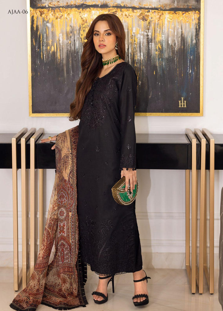 Aira by Asim Jofa Embroidered Lawn Suits Unstitched 3 Piece AJ22AR AJAA-06 - Summer Festive Collection