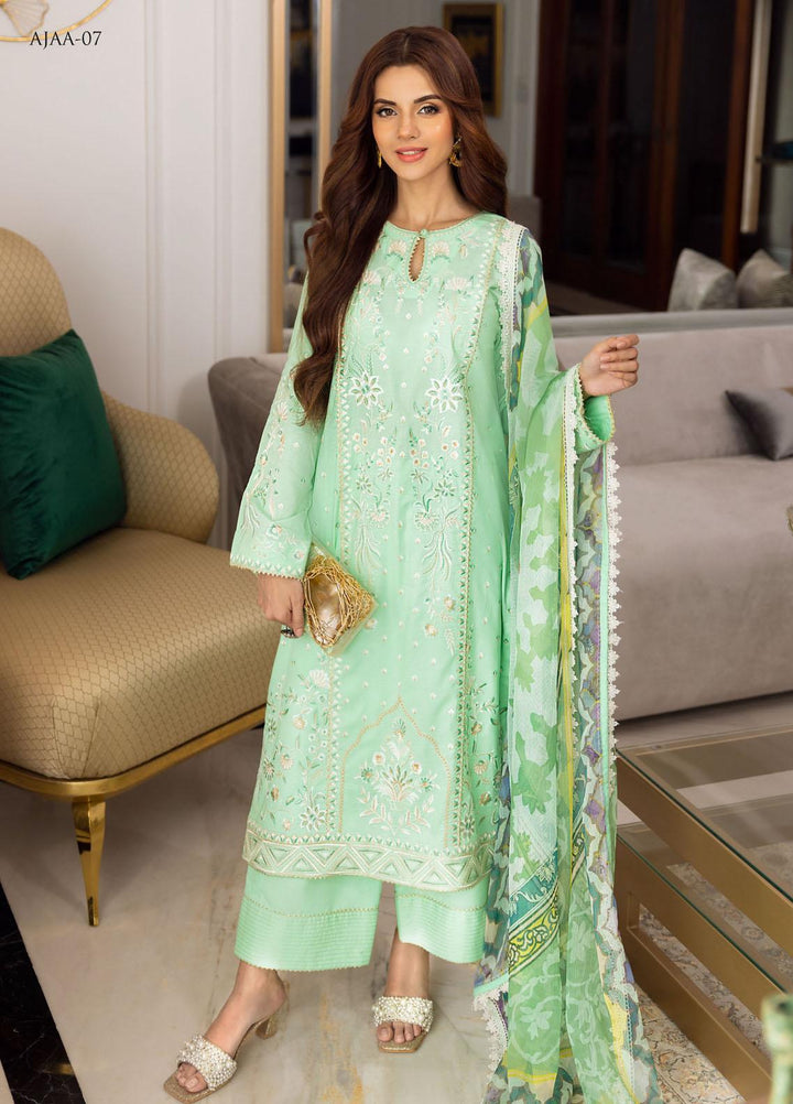 Aira by Asim Jofa Embroidered Lawn Suits Unstitched 3 Piece AJ22AR AJAA-07 - Summer Festive Collection