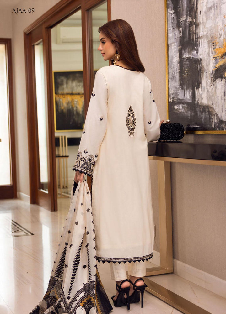 Aira by Asim Jofa Embroidered Lawn Suits Unstitched 3 Piece AJ22AR AJAA-09 - Summer Festive Collection