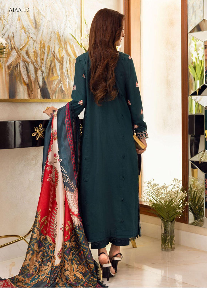 Aira by Asim Jofa Embroidered Lawn Suits Unstitched 3 Piece AJ22AR AJAA-10 - Summer Festive Collection