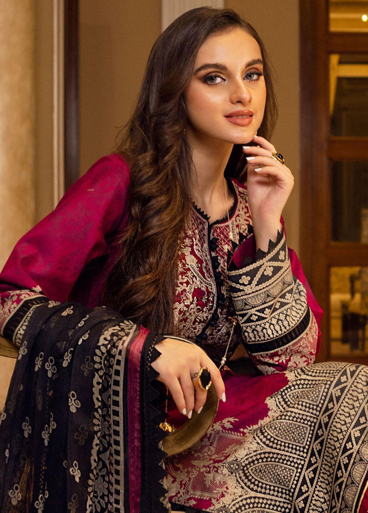 Aira by Asim Jofa Embroidered Lawn Suits Unstitched 3 Piece AJ22AR AJAA-12 - Summer Festive Collection