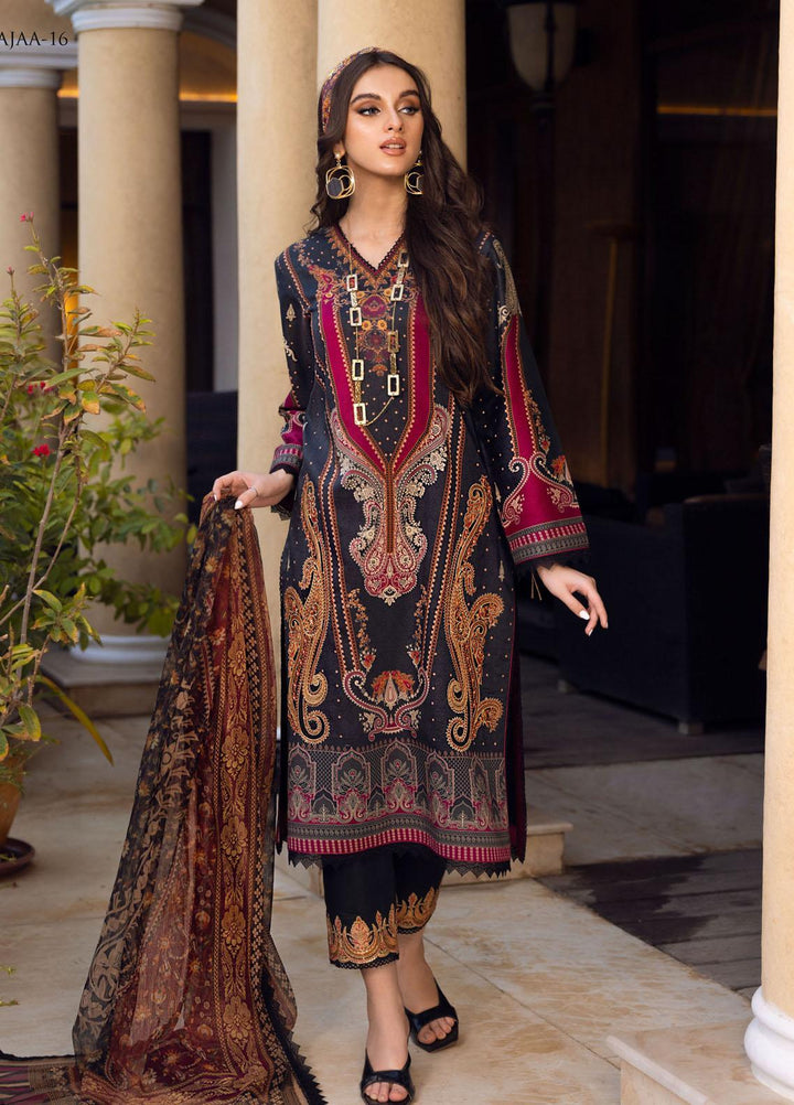 Aira by Asim Jofa Embroidered Lawn Suits Unstitched 3 Piece AJ22AR AJAA-16 - Summer Festive Collection