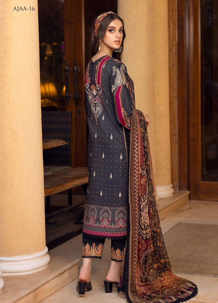 Aira by Asim Jofa Embroidered Lawn Suits Unstitched 3 Piece AJ22AR AJAA-16 - Summer Festive Collection