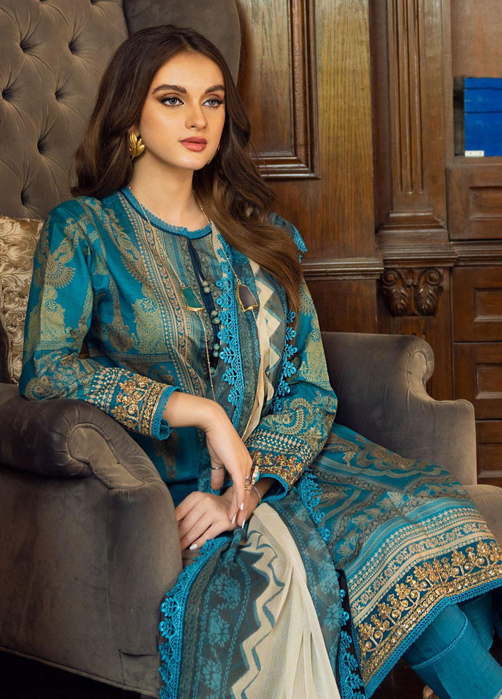 Aira by Asim Jofa Embroidered Lawn Suits Unstitched 3 Piece AJ22AR AJAA-17 - Summer Festive Collection