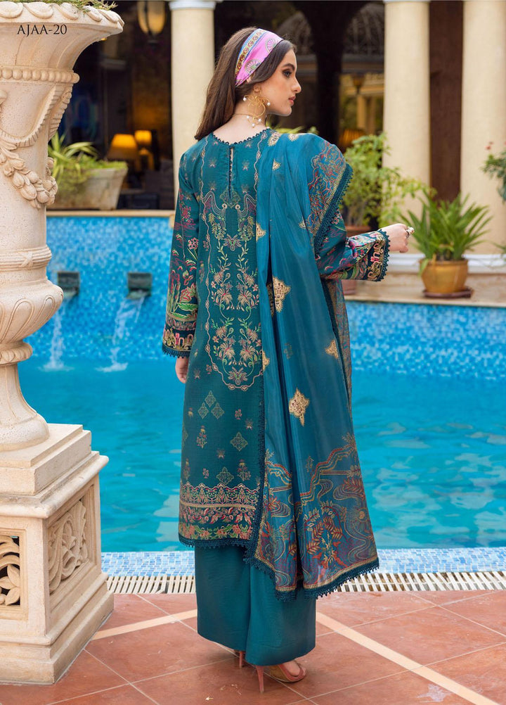 Aira by Asim Jofa Embroidered Lawn Suits Unstitched 3 Piece AJ22AR AJAA-20 - Summer Festive Collection