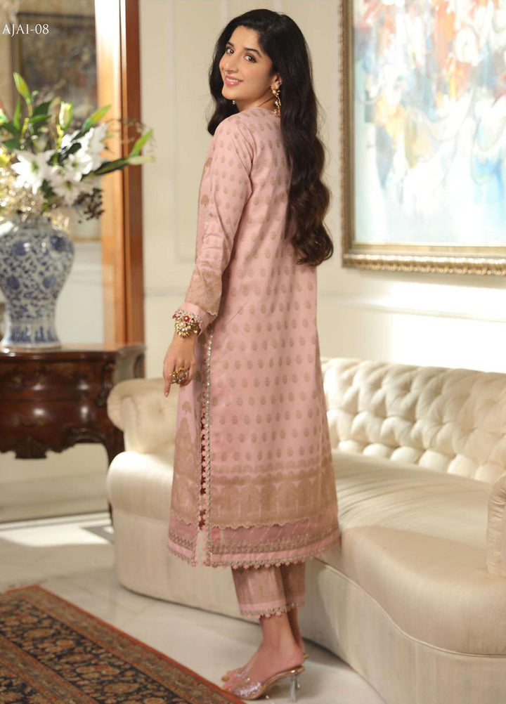 Aira By Asim Jofa Embroidered Cambric Suits Unstitched 2 Piece AJ23A AJAI-08 - Eid Collection