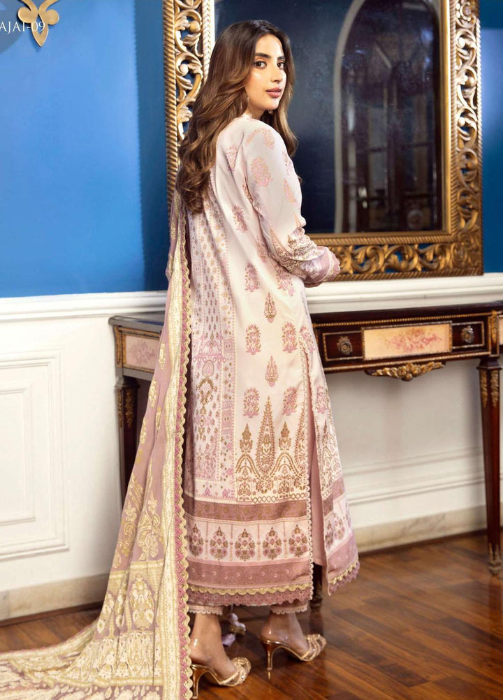 Aira By Asim Jofa Embroidered Cambric Suits Unstitched 2 Piece AJ23A AJAI-09 - Eid Collection