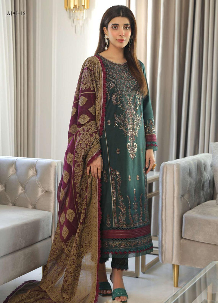 Aira By Asim Jofa Embroidered Cambric Suits Unstitched 3 Piece AJ23A AJAI-16 - Eid Collection