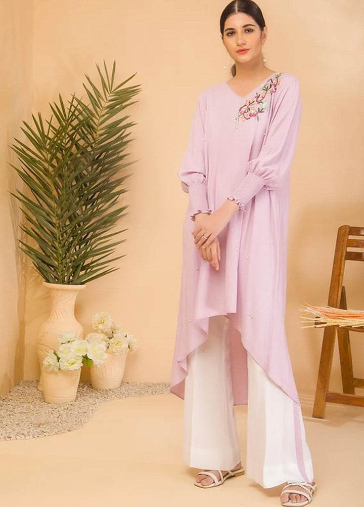 Aisha Fatema Casual Pret  Linen 2 Piece Suit AF21C 2009 Lilac Luster