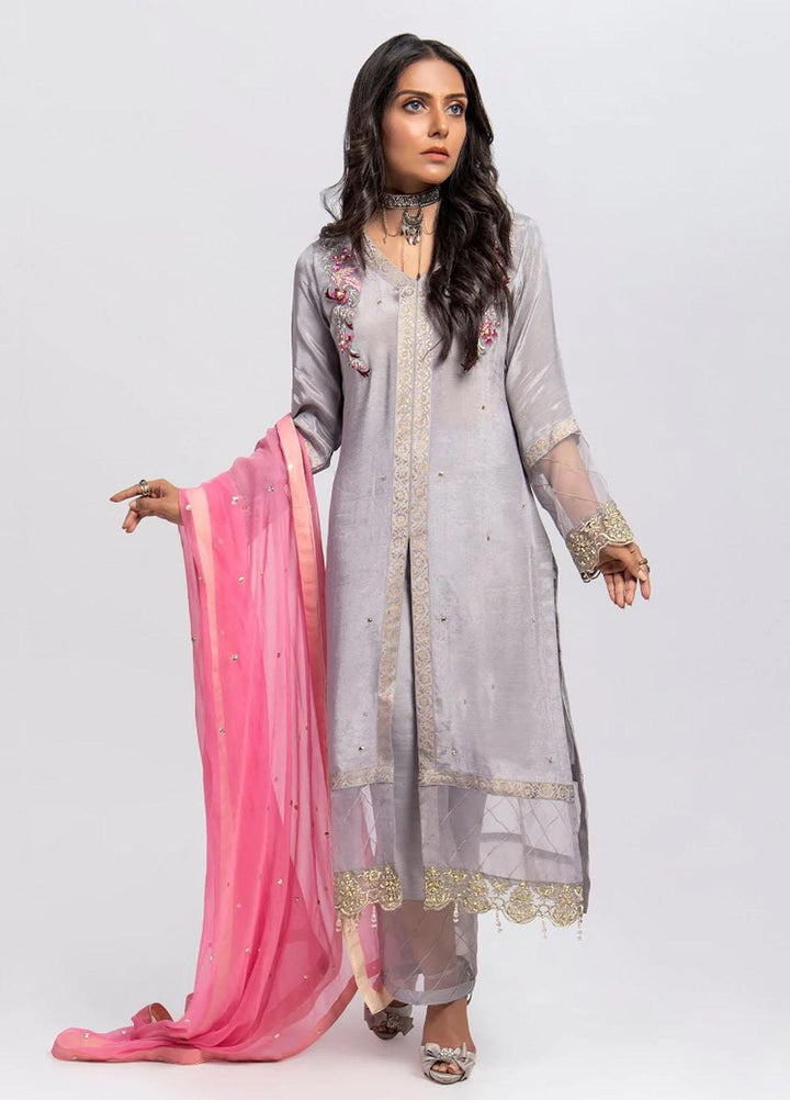 Aisha Fatema Luxury Pret  Raw Silk 2 Piece Carnation