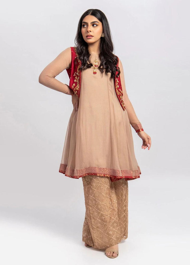 Aisha Fatema Luxury Pret  Chiffon 2 Piece Dahlia