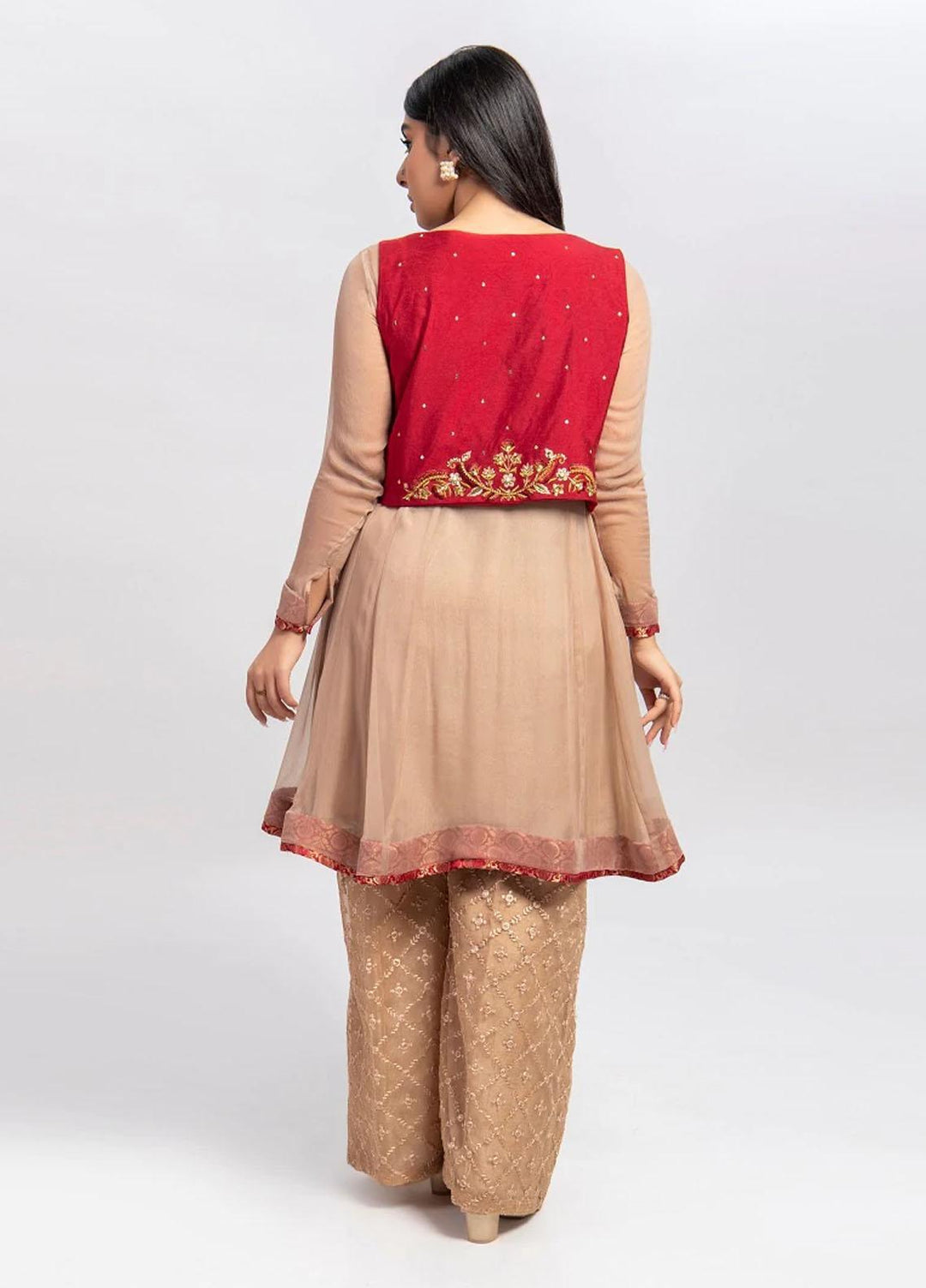 Aisha Fatema Luxury Pret  Chiffon 2 Piece Dahlia