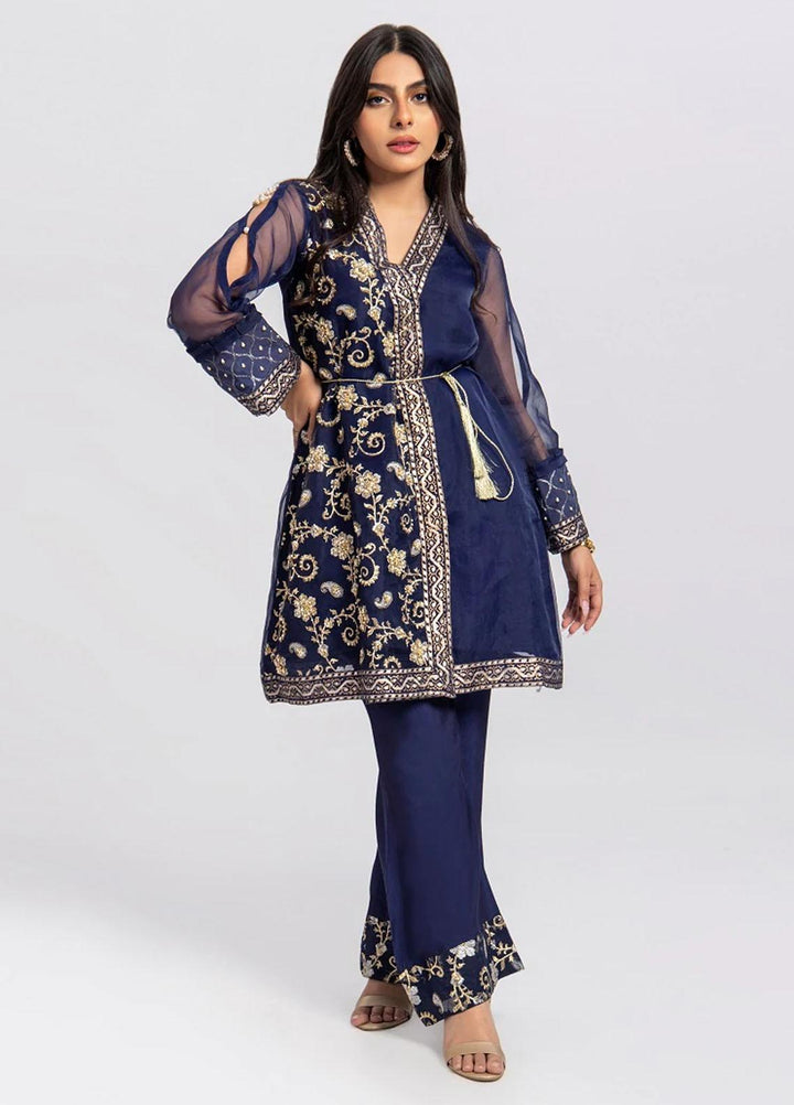 Aisha Fatema Luxury Pret  Organza 2 Piece Lobelia