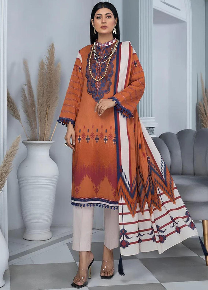 Aizal By Khas Embroidered Lawn Suits Unstitched 3 Piece KHS23AL KL-1693 - Summer Collection