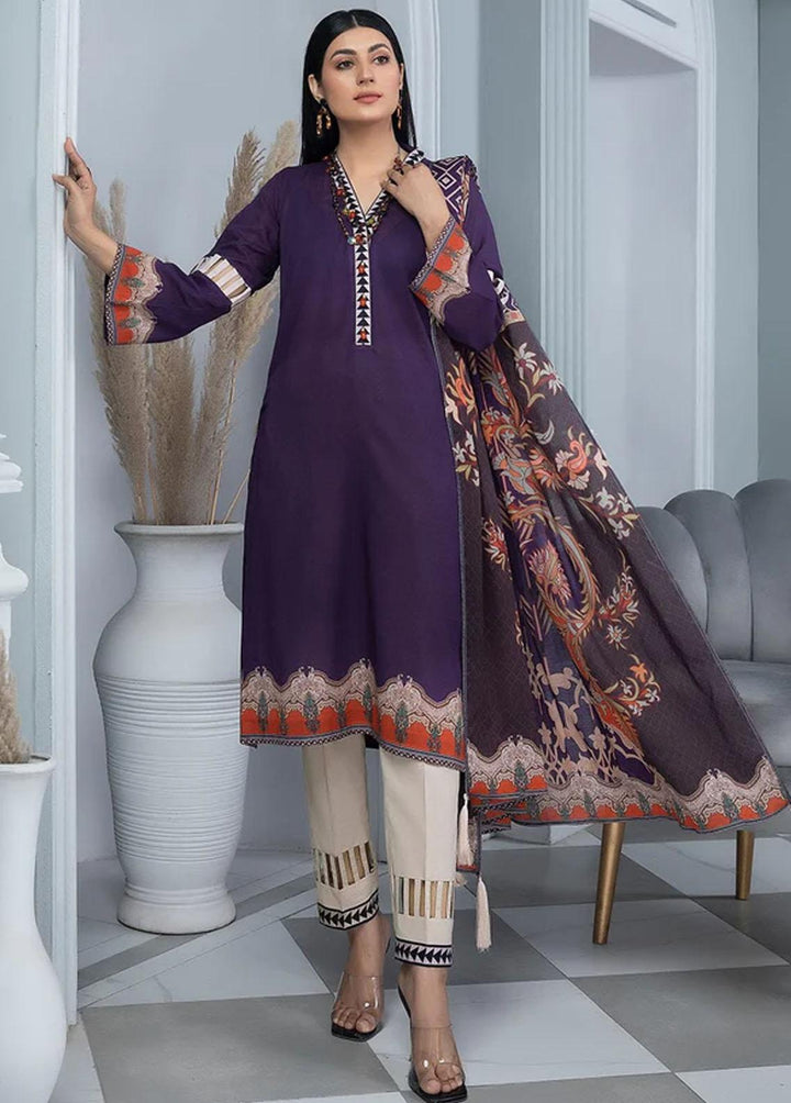 Aizal By Khas Printed Lawn Suits Unstitched 3 Piece KHS23AL KLA-1663 - Summer Collection