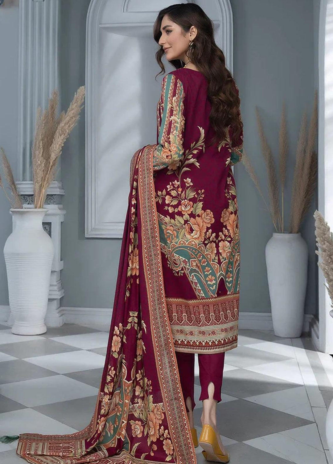 Aizal By Khas Printed Lawn Suits Unstitched 3 Piece KHS23AL KLA-1665 - Summer Collection