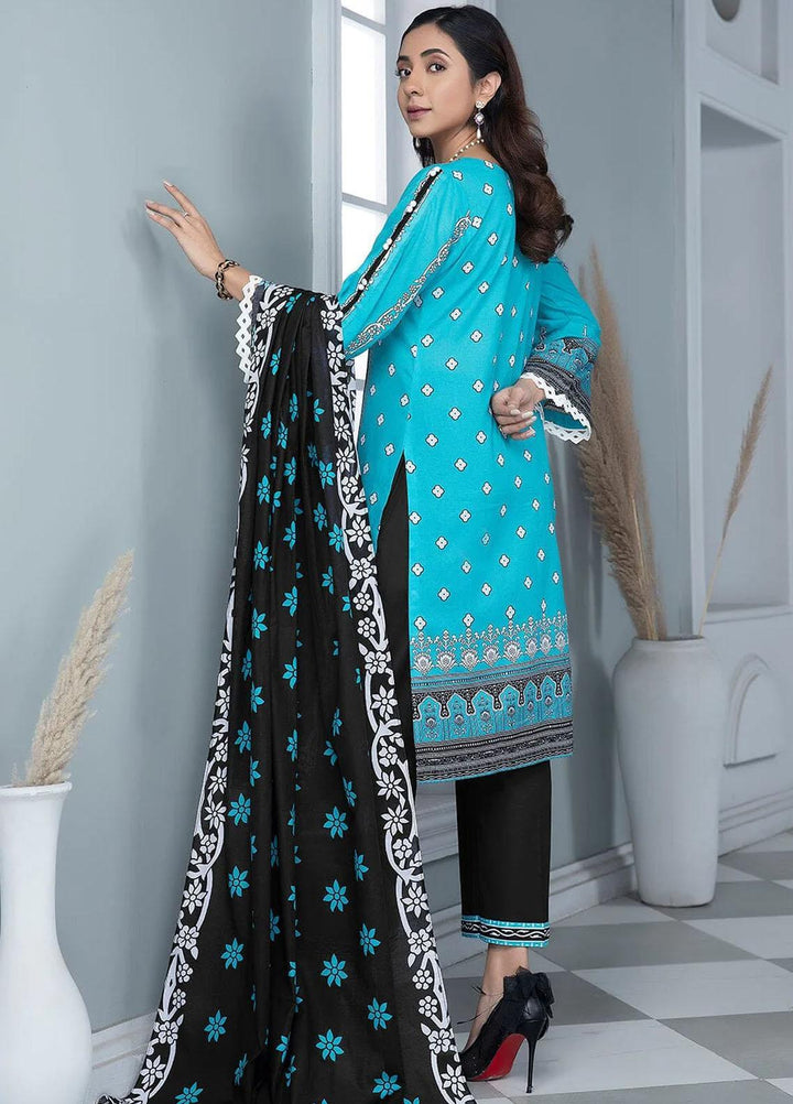 Aizal By Khas Printed Lawn Suits Unstitched 3 Piece KHS23AL KLA-1667 - Summer Collection