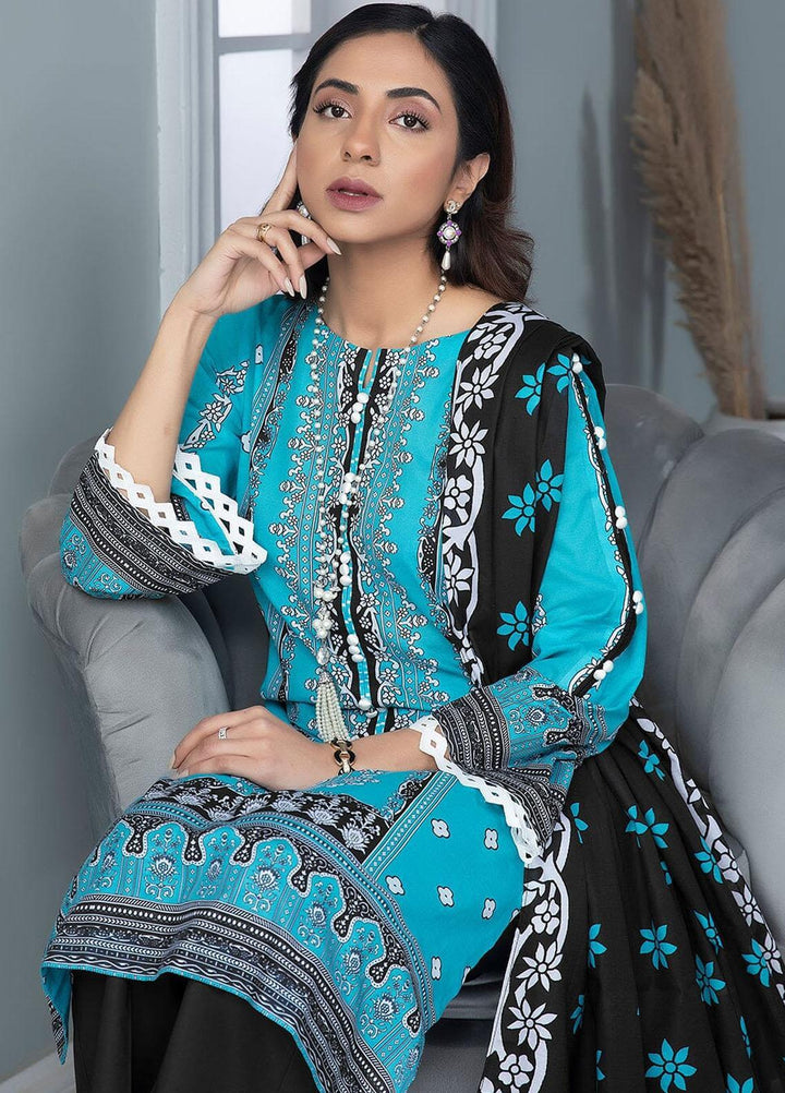 Aizal By Khas Printed Lawn Suits Unstitched 3 Piece KHS23AL KLA-1667 - Summer Collection