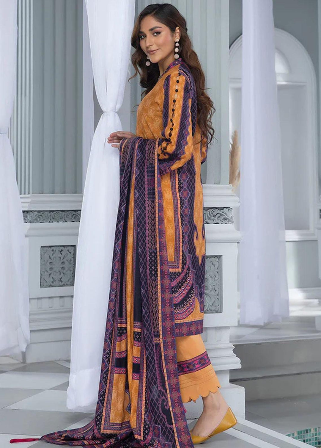 Aizal By Khas Printed Lawn Suits Unstitched 3 Piece KHS23AL KLA-1672 - Summer Collection