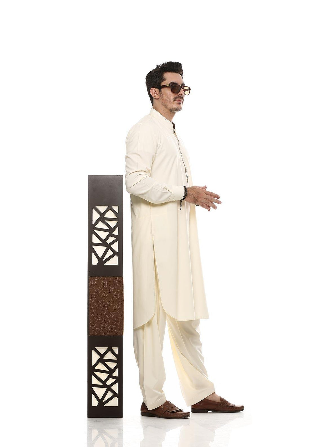 Aizaz Zafar Wash N Wear Formal Kameez Shalwar for Men -  685-B Boskie
