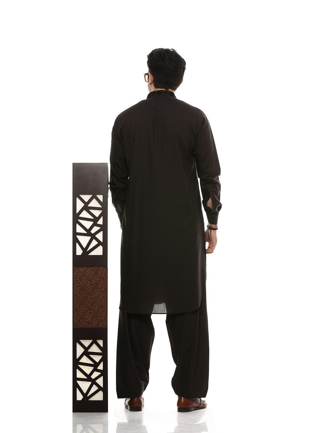 Aizaz Zafar Wash N Wear Formal Men Kameez Shalwar -  D-685 D-Grey