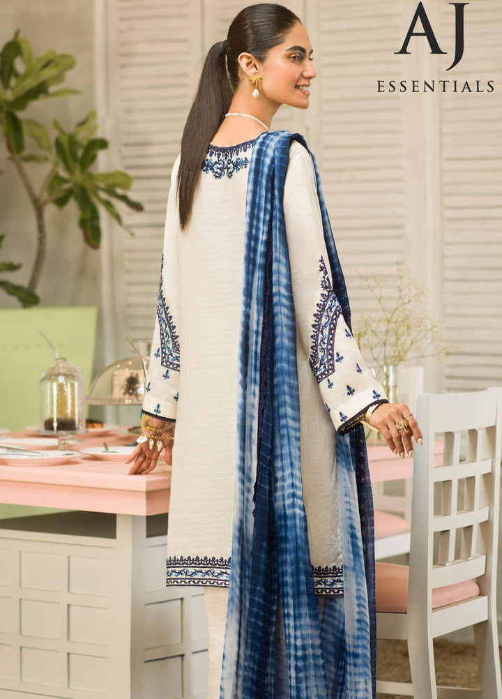 AJ Essentials by Asim Jofa Embroidered Jacquard Suits Unstitched 3 Piece AJ22AJ AJES-03 - Summer Collection
