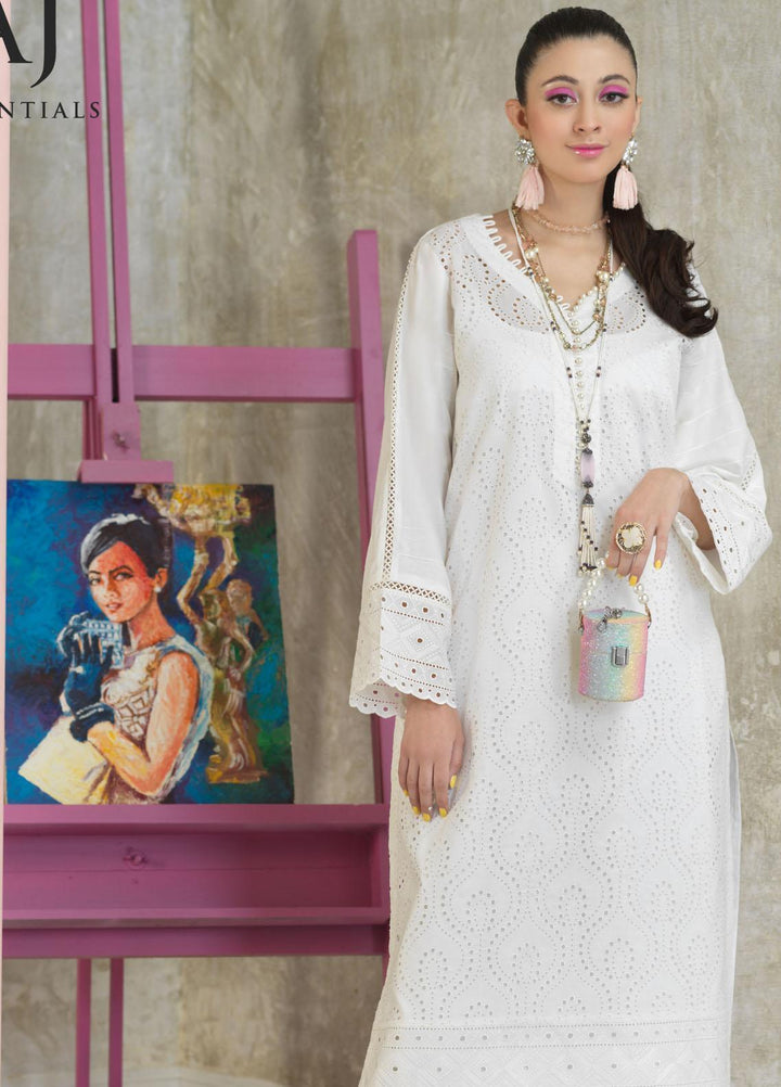 AJ Essentials by Asim Jofa Embroidered Cotton Suits Unstitched 2 Piece AJ22AJ AJES-06 - Summer Collection
