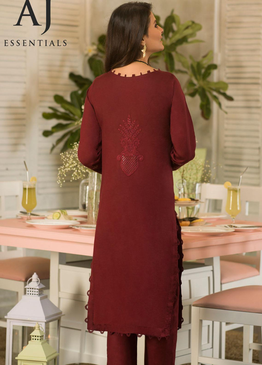 AJ Essentials by Asim Jofa Embroidered Cotton Suits Unstitched 2 Piece AJ22AJ AJES-07 - Summer Collection