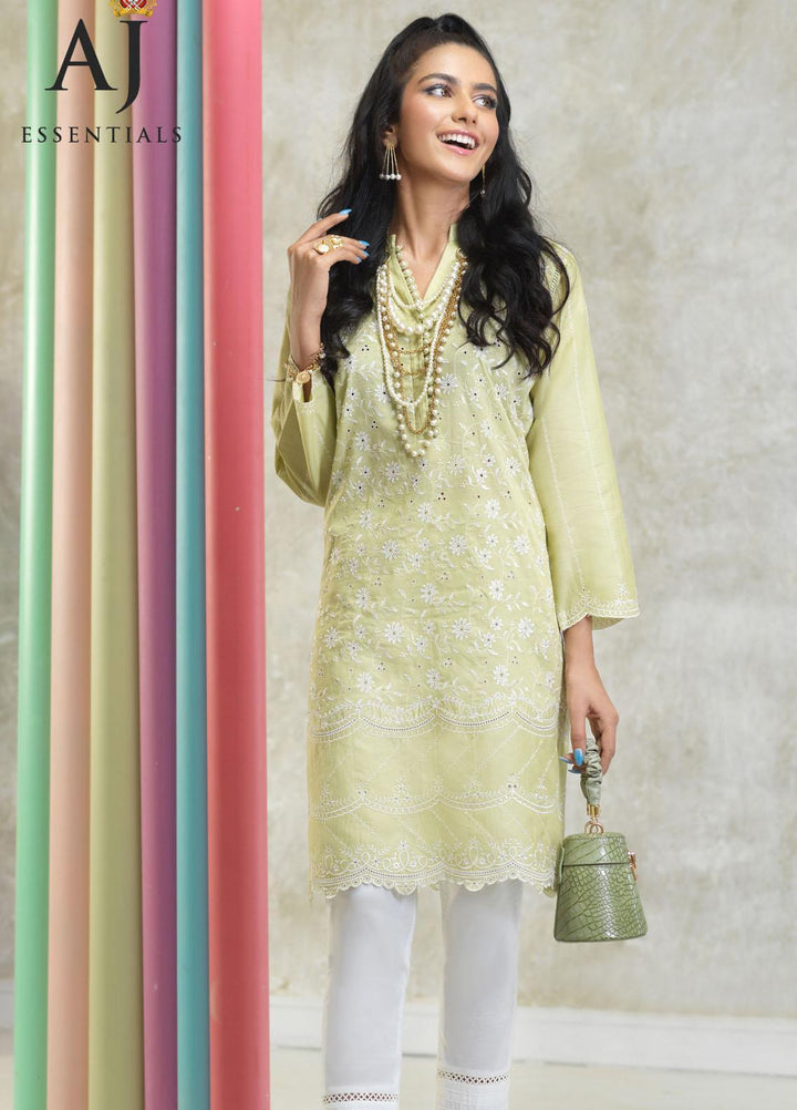 AJ Essentials by Asim Jofa Embroidered Cotton Suits Unstitched 2 Piece AJ22AJ AJES-09 - Summer Collection