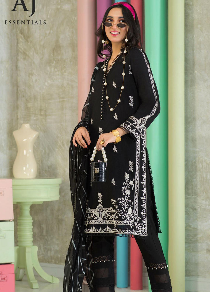 AJ Essentials by Asim Jofa Embroidered Jacquard Suits Unstitched 3 Piece AJ22AJ AJES-10 - Summer Collection