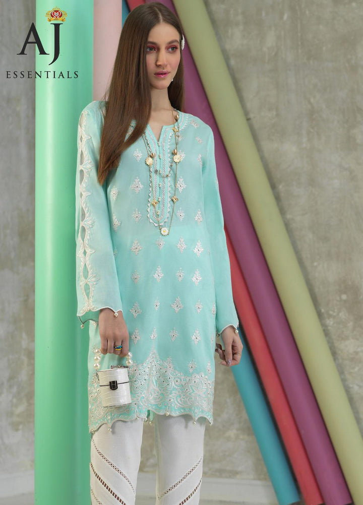 AJ Essentials by Asim Jofa Embroidered Cotton Suits Unstitched 2 Piece AJ22AJ AJES-11 - Summer Collection