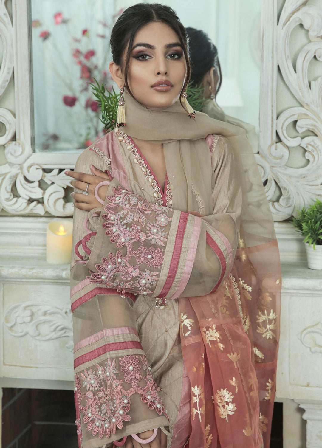 AJR Couture - Abbas Jamil Rajpoot Luxury Pret   3 Piece Suit JADE LXP-10