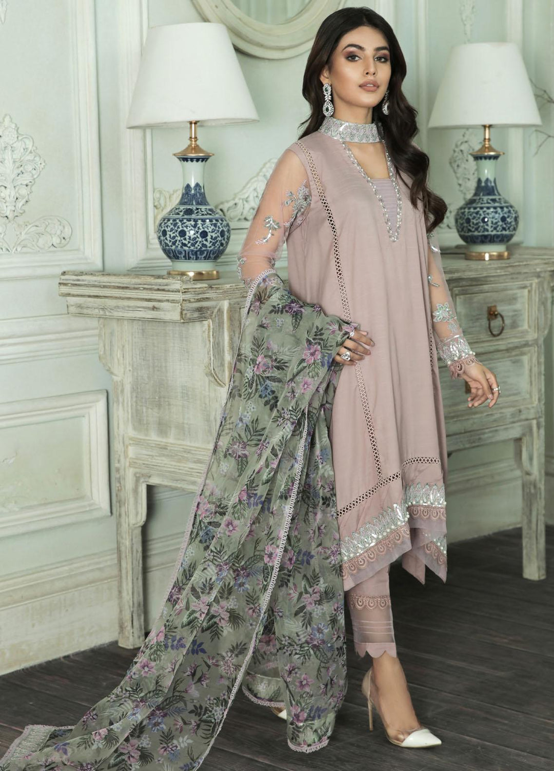 AJR Couture - Abbas Jamil Rajpoot Luxury Pret   3 Piece Suit OPAL LXP-11