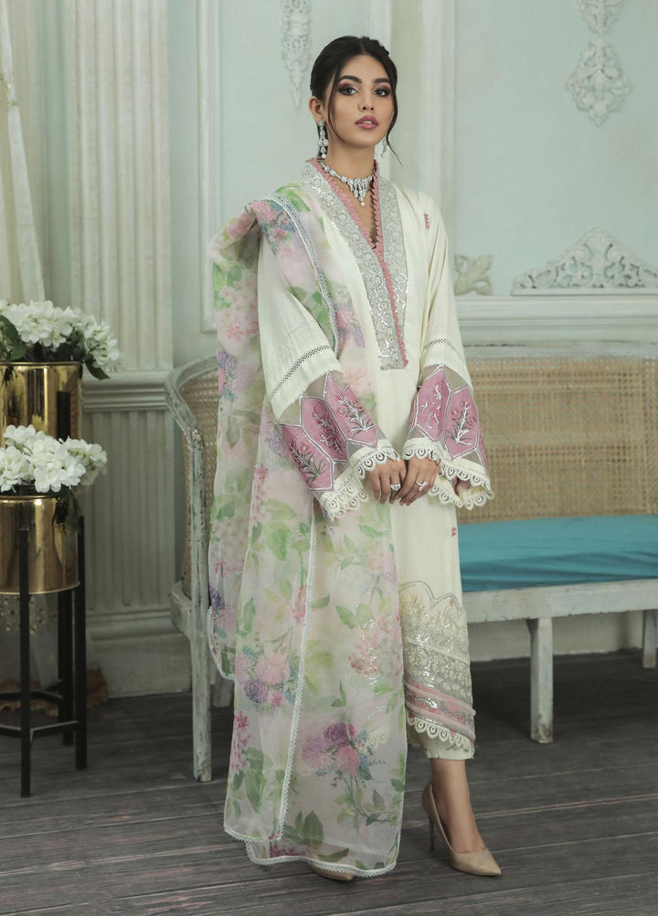 AJR Couture - Abbas Jamil Rajpoot Luxury Pret   3 Piece Suit PEARL LXP-08