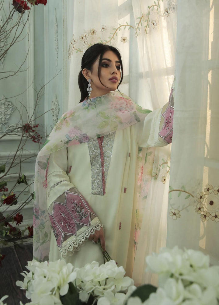 AJR Couture - Abbas Jamil Rajpoot Luxury Pret   3 Piece Suit PEARL LXP-08